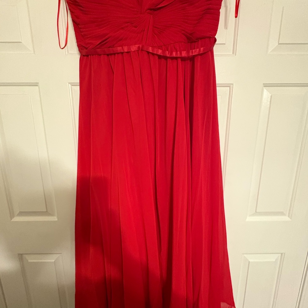 Elegant Fiesta Fashion Red Bridesmaid Evening Gown